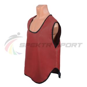 Купить Манишка футбольная односторонняя Spektr Sport красная, р.36-40 в Копейске 