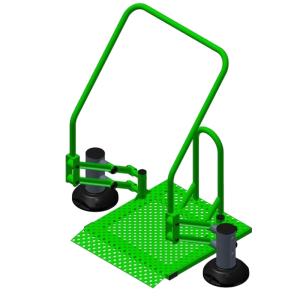 Купить Тренажер уличный для людей с ОВЗ Подтягивание на платформе ТС 1002 в Копейске 