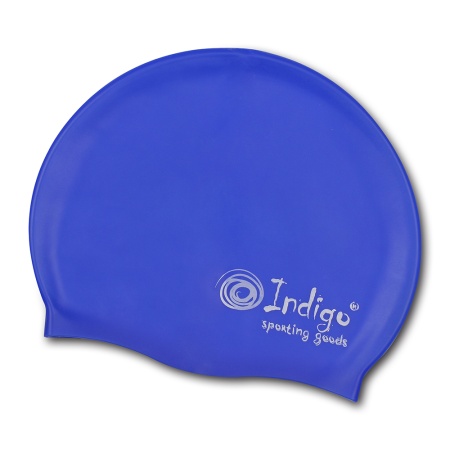 Купить Шапочка для плавания силиконовая Indigo однотонная  в Копейске 